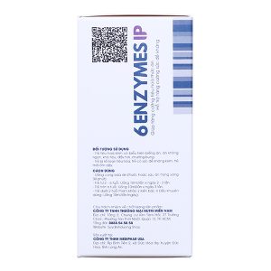 Siro 6 Enzymes IP tăng cường tiêu hóa, tăng đề kháng hộp 20 ống x 10ml