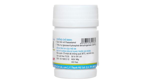 Acemol 325mg giảm đau, hạ sốt lọ 40 viên