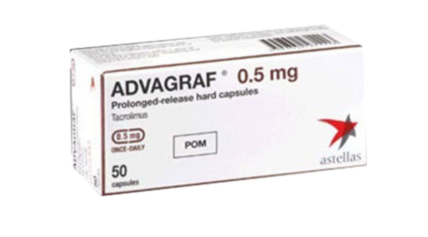 Advagraf 0.5mg dự phòng thải ghép sau ghép gan, thận (5 vỉ x 10 viên)