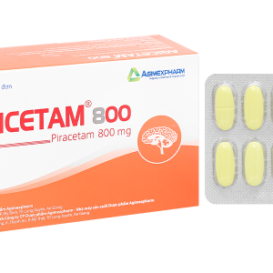 Agicetam 800 trị giật rung cơ (10 vỉ x 10 viên)