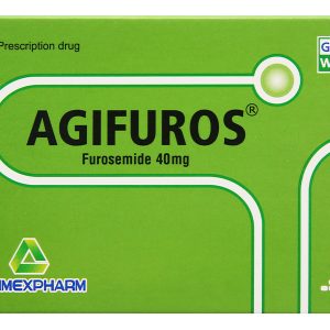 Agifuros 40mg trị tăng huyết áp, tăng canxi huyết, trị phù (10 vỉ x 25 viên)