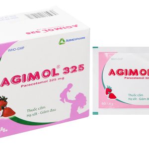 Thuốc cốm Agimol 325 giảm đau, hạ sốt (30 gói x 1.6g)