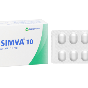 Agisimva 10 trị tăng cholesterol máu, xơ vữa động mạch (3 vỉ x 10 viên)