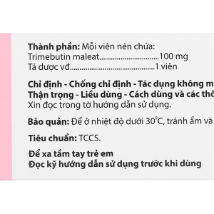 Agitritine 100 trị rối loạn chức năng tiêu hóa (10 vỉ x 10 viên)