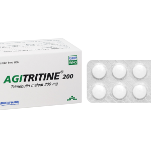 Agitritine 200mg trị đau co thắt dạ dày, hội chứng ruột kích thích (5 vỉ x 10 viên)
