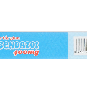 Viên nhai Albendazol Hataphar 400mg trị giun sán (1 vỉ x 1 viên)