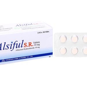 Alsiful S.R Tablets 10mg trị phì đại tuyến tiền liệt (3 vỉ x 10 viên)