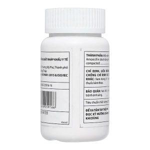Viên ngậm Amoxicillin Domesco 250mg trị nhiễm trùng do vi khuẩn nhạy cảm lọ 100 viên