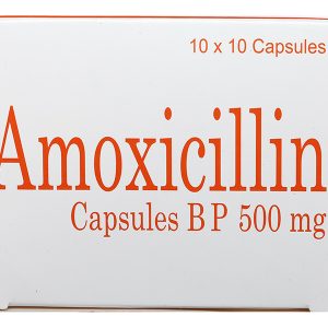 Amoxicillin Capsules BP 500mg trị nhiễm khuẩn (10 vỉ x 10 viên)