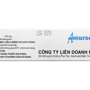 Amursolic 150mg làm tan sỏi cholesterol ở những người bệnh sỏi mật (5 vỉ x 10 viên)