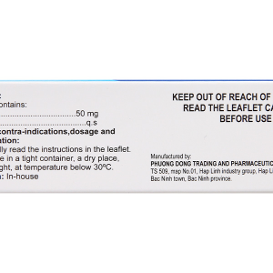 Anbaescin 50mg phòng và điều trị tụ máu, chống viêm, giãn tĩnh mạch (3 vỉ x 10 viên)