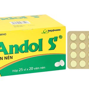 Andol S trị các triệu chứng cảm (25 vỉ x 20 viên)