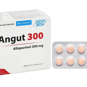 Angut 300 giảm sự hình thành urat/acid uric, trị sỏi thận (10 vỉ x 10 viên)