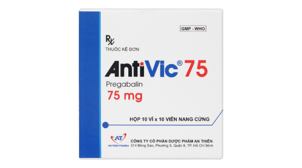 AntiVic 75 trị động kinh, rối loạn lo âu (10 vỉ x 10 viên)