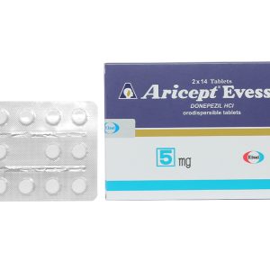 Aricept Evess 5mg trị Alzheimer, sa sút trí tuệ (2 vỉ x 14 viên)