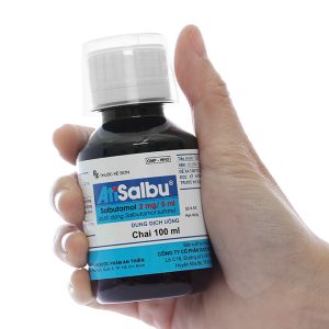 Dung dịch uống AtiSalbu 2mg/5ml trị cơn hen, ngắt cơn co thắt phế quản chai 100ml