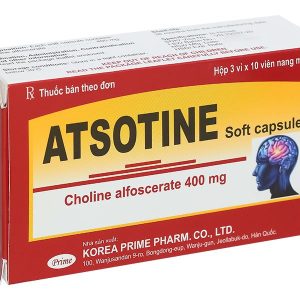 Atsotine 400mg điều trị hội chứng thoái hóa thần kinh não (3 vỉ x 10 viên)