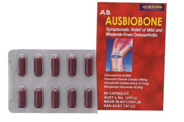 AB Ausbiobone giảm triệu chứng thoái hóa khớp gối nhẹ đến trung bình (5 vỉ x 12 viên)