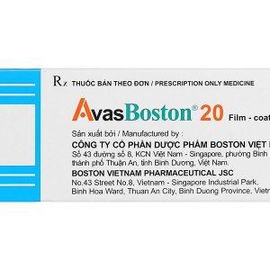 Avasboston 20 điều trị rối loạn mỡ máu (5 vỉ x 10 viên)
