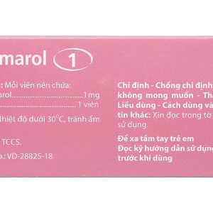 Azenmarol 1 dự phòng biến chứng huyết khối tắc mạch (10 vỉ x 10 viên)