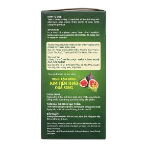 Thạch Lâm Thông Kim Tiền Thảo Quả Sung thanh nhiệt, lợi tiểu hộp 45 viên