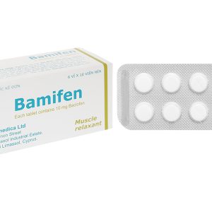 Bamifen 10mg giãn cơ, giảm co cứng cơ vân (6 vỉ x 10 viên)