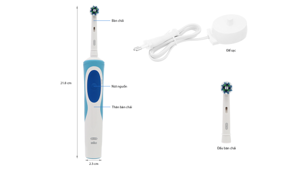 Bàn chải điện Oral-B Vitality CrossAction Blue D12.513