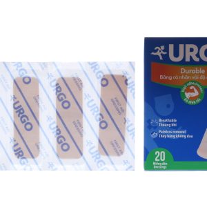 Băng cá nhân vải Urgo Durable (2 x 6cm) hộp 20 miếng