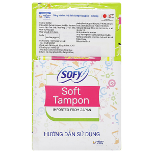 Băng vệ sinh Sofy Soft Tampon siêu thấm gói 9 miếng