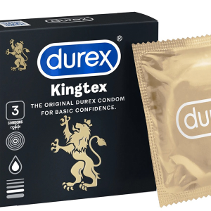 Bao cao su Durex Kingtex ôm sát, vừa vặn 49mm hộp 3 cái