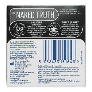 Bao cao su Durex Kingtex ôm sát, vừa vặn 49mm hộp 3 cái