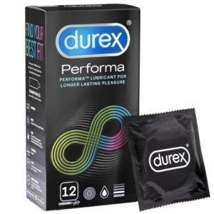 Bao cao su Durex Performa kéo dài thời gian hưng phấn 52mm hộp 12 cái
