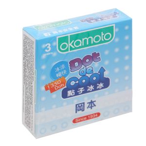 Bao cao su Okamoto Dot De Cool 52mm hộp 3 cái