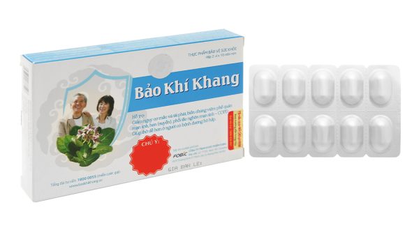 Bảo Khí Khang hỗ trợ các bệnh đường hô hấp hộp 20 viên