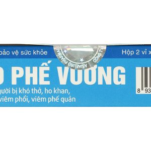 Bảo Phế Vương hỗ trợ thanh phế, giảm đờm, giảm ho hộp 20 viên