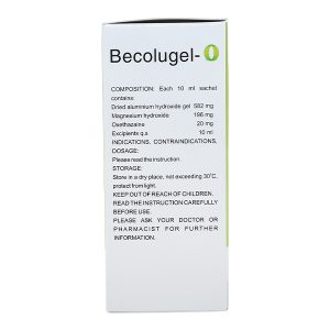 Hỗn dịch uống Becolugel-O giảm đau do viêm loét dạ dày, tá tràng (20 gói x 10ml)