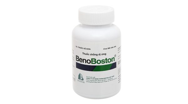 BenoBoston trị triệu chứng viêm mũi dị ứng, mày đay lọ 500 viên