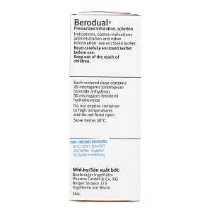 Dung dịch xịt khí dung Berodual trị tắc nghẽn phổi mãn tính chai 200 liều xịt