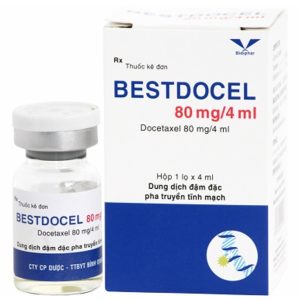 Dung dịch pha truyền Bestdocel 80mg/4ml điều trị ung thư vú, phổi chai 4ml