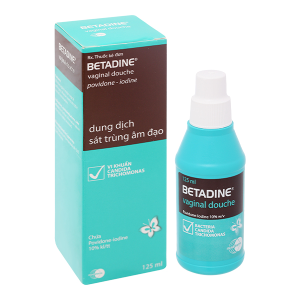 Dung dịch Betadine Vaginal Douche 10% hỗ trợ trị nhiễm khuẩn âm đạo chai 125ml