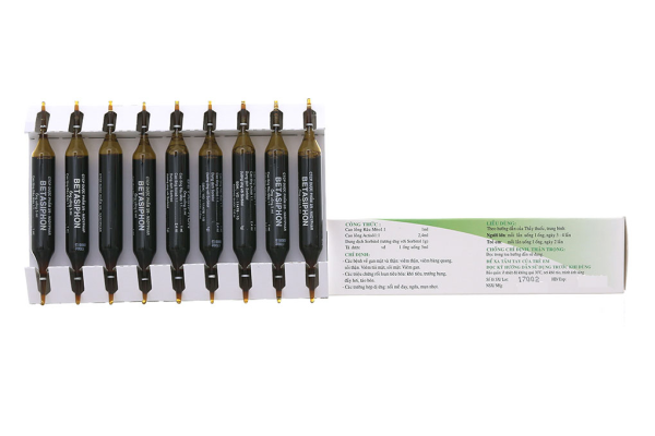 Dung dịch uống Betasiphon hỗ trợ trị bệnh lý gan mật, tiêu hóa (18 ống x 5ml)