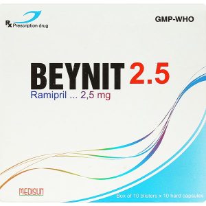 Beynit 2.5 điều trị tăng huyết áp, suy tim sung huyết (10 vỉ x 10 viên)