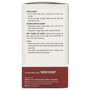 Bình Vị Thái Minh hỗ trợ giảm viêm loét dạ dày lọ 80 viên