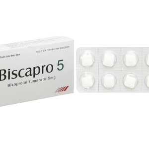 Biscapro 5 trị tăng huyết áp, đau thắt ngực (3 vỉ x 10 viên)