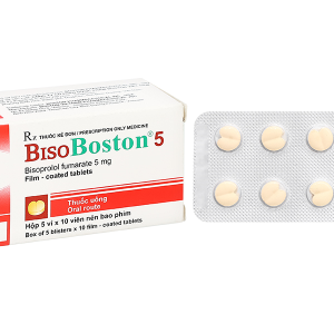 Bisoboston 5 trị tăng huyết áp, đau thắt ngực (5 vỉ x 10 viên)