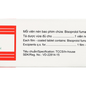 Bisoboston 5 trị tăng huyết áp, đau thắt ngực (5 vỉ x 10 viên)