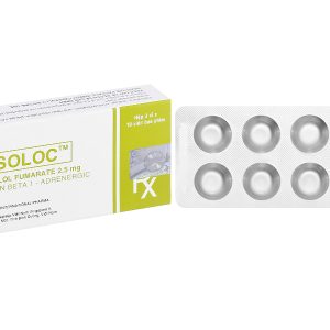 Bisoloc 2.5mg trị tăng huyết áp, suy tim mạn (3 vỉ x 10 viên)
