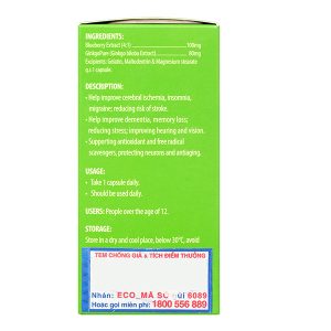 Otiv giúp cải thiện tình trạng thiếu máu não, mất ngủ hộp 60 viên