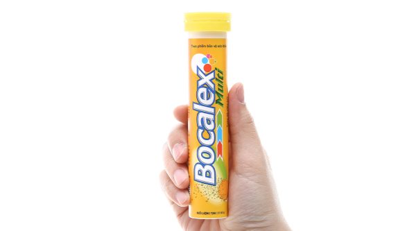 Viên sủi Bocalex Multi bổ sung vitamin, hỗ trợ tăng đề kháng tuýp 20 viên