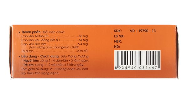 Viên bao phim Boganic hỗ trợ trị suy giảm chức năng gan, viêm gan (5 vỉ x 20 viên)